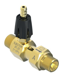 Эжектор с дозировкой ML100 FLX (310бар, 3/8ш-г, D=1.25мм, латунь) Mecline