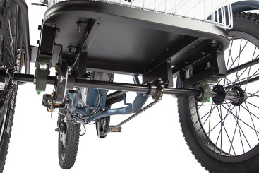 Трицикл электрический Eltreco Porter Fat 500 UP! (темно-синий)