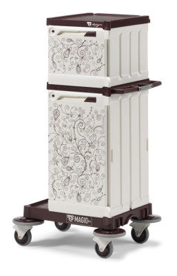 Тележка TTS MagicArt 05 Safety (закрытая, 2 отделения, рисунок, база бордо)