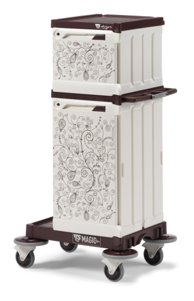 Тележка TTS MagicArt 05 Safety (закрытая, 2 отделения, рисунок, база бордо)
