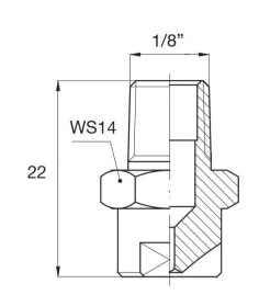 Форсунка 25030 (1/8ш, AISI 416) PNR