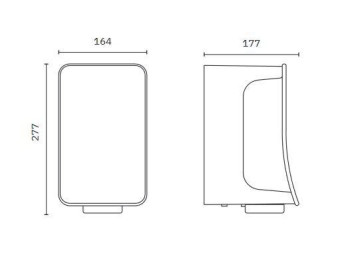 Сушилка для рук Nofer FUSION (автомат, алюминий)