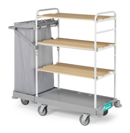 Тележка TTS GREEN HOTEL 921 (4 полки, колеса D125мм)