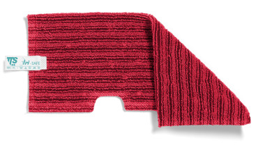Моп двусторонний TTS (46х19.5см, микрофибра, красный)