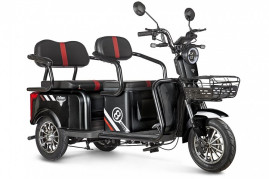 Трицикл электрический Rutrike Экипаж (черный)