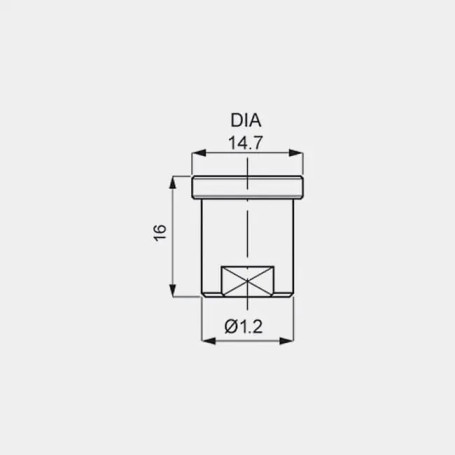 Форсунка 25030 (мундштук Karcher, AISI 416) PNR