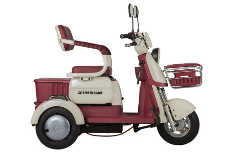 Трицикл электрический Rutrike Gelbert Mercury (48/60V, 650W, бело-красный) (0000265-3050)