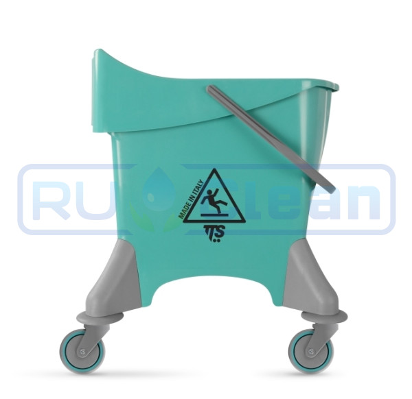 Ведро TTS PILE (30л, колеса, без отжима, зеленый)