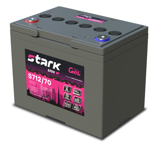 Тяговый аккумулятор Stark S712/70 (12В, 71Ач, GEL)