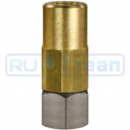 Переходник 3/8"г-1/4"г (350бар, нерж/лат, вращ, тип ST-301) R+M