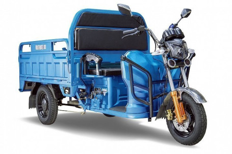 Трицикл электрический Rutrike Гибрид 1500 60V1000W (синий)