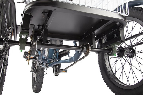 Трицикл электрический Eltreco Porter Fat 700 (темно-синий) (022872-2416)