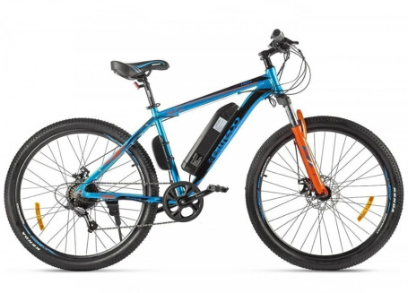 Электровелосипед Eltreco XT 600 D (сине-оранжевый) (022861-2387)