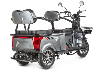 Трицикл электрический Rutrike Экипаж (серый)