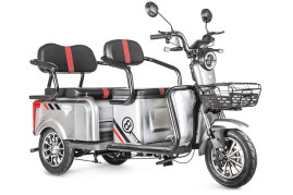 Трицикл электрический Rutrike Экипаж (белый)
