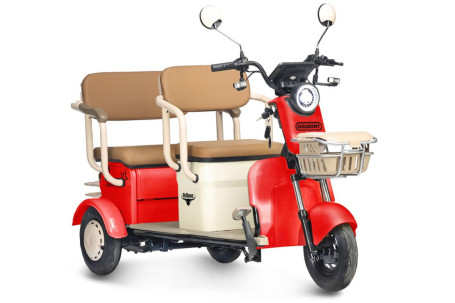 Трицикл электрический Rutrike Gelbert Atlas 48V/60V 600Вт (красный)