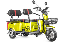 Трицикл электрический Rutrike Экипаж (желтый)
