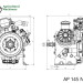 Мембранный насос Agro Pump 145 NBR C (20 бар, 145 л/мин, 550 об/мин)