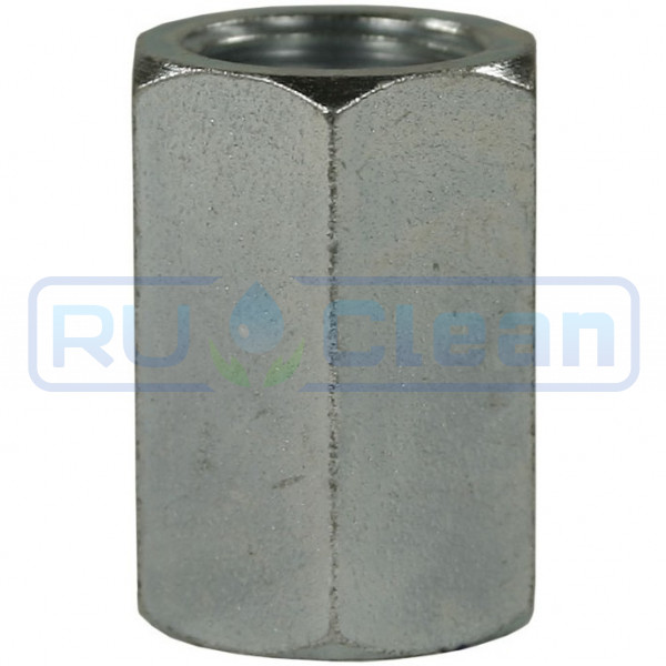 Переходник 500 bar, 25 мм, 1/4 внутр.-1/4 внутр. нерж. сталь R+M 51839