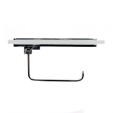 Держатель для туалетной бумаги Nofer Santorini (с подставкой для телефона)