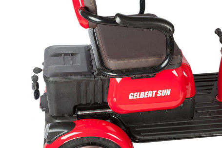 Трицикл электрический Rutrike Gelbert Sun (48/60V, 650W, зелено-белый) (0000271-3057)