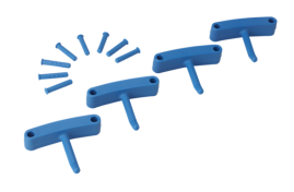 Крючок Vikan (синий, 4шт)