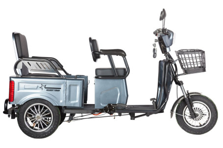 Трицикл электрический Rutrike Gelbert Tuban 48V/60V 600Вт (белый)