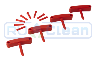 Крючок Vikan (красный, 4шт)