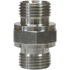 Переходник 500 bar, 25 мм, 1/8 внеш.-1/8 внеш. нерж. сталь R+M 57019