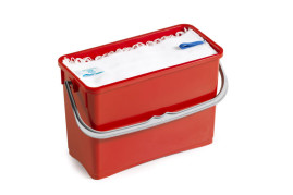 Ведро TTS (8л, с ручкой, красный)