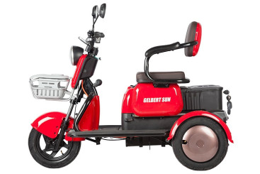 Трицикл электрический Rutrike Gelbert Sun (48/60V, 650W, фиолетово-белый)