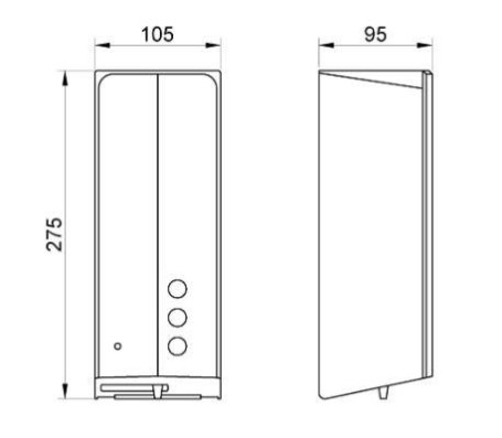 Диспенсер для мыла Nofer Automatics (автомат, глянец)
