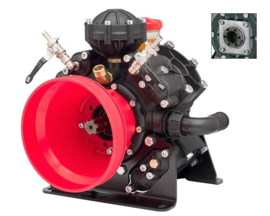 Мембранный насос AR 1604 AP C/SP (NBR, 50 бар, 153 л/мин, ВОМ 1"⅜-полый вал 40 мм)