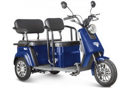Трицикл электрический Rutrike Топик (синий)