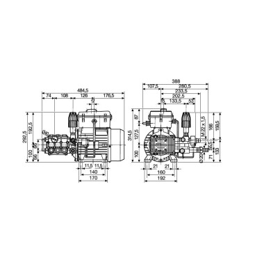 Мойка высокого давления Comet MTP FW2 4030 TS VA