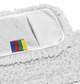 Моп с карманами TTS Microriccio (микрофибра, 40х14см, белый)