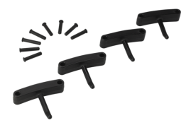 Крючок Vikan (черный, 4шт)