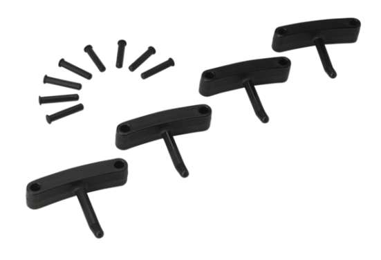 Крючок Vikan (черный, 4шт)