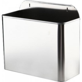 Контейнер для мусора Nofer настенный (11л, нерж., хром)