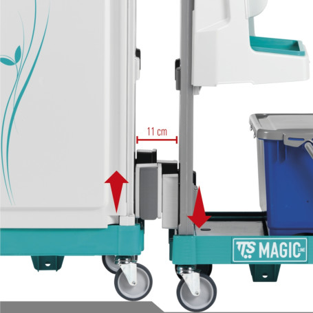 Тележка TTS Magic+W720E (2 соединенные тележки)