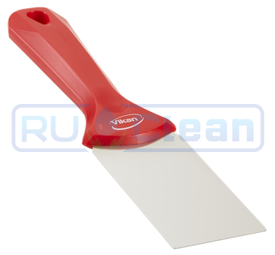 Скребок ручной Vikan (50мм, нерж, красный)
