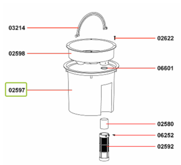 Бак (ведро) для Tornado 200 (02597)