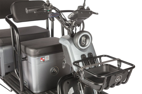 Трицикл электрический Wanshida UM+ 60V 1000Вт (серый)