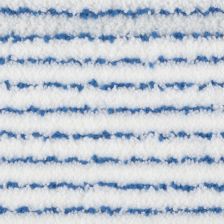 Моп TTS SOFT STRIAT (40см, липучка, микрофибра, белый/синий)