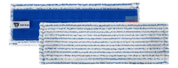 Моп TTS SOFT STRIAT (60см, липучка, микрофибра, белый/синий)