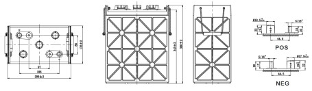Тяговый аккумулятор LEOCH DT J305 (6В, 330Ач, WET)