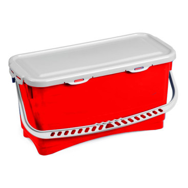 Ведро TTS (20л, ручка, крышка, красный)