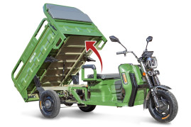 Трицикл электрический Rutrike Маяк 1500 60V1000W (темно-синий матовый)