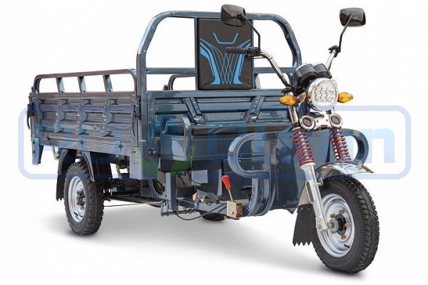 Трицикл электрический Rutrike Титан 2000 60V1500W (гидравлика, серый)