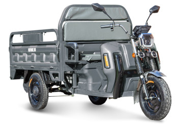 Трицикл электрический Rutrike Маяк 1500 60V1000W (серый)